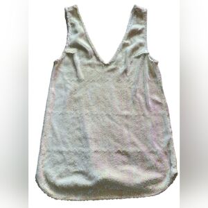 Free People Intimately Sequin Opal Iridescent Tunic Top Size  S  V-Neck